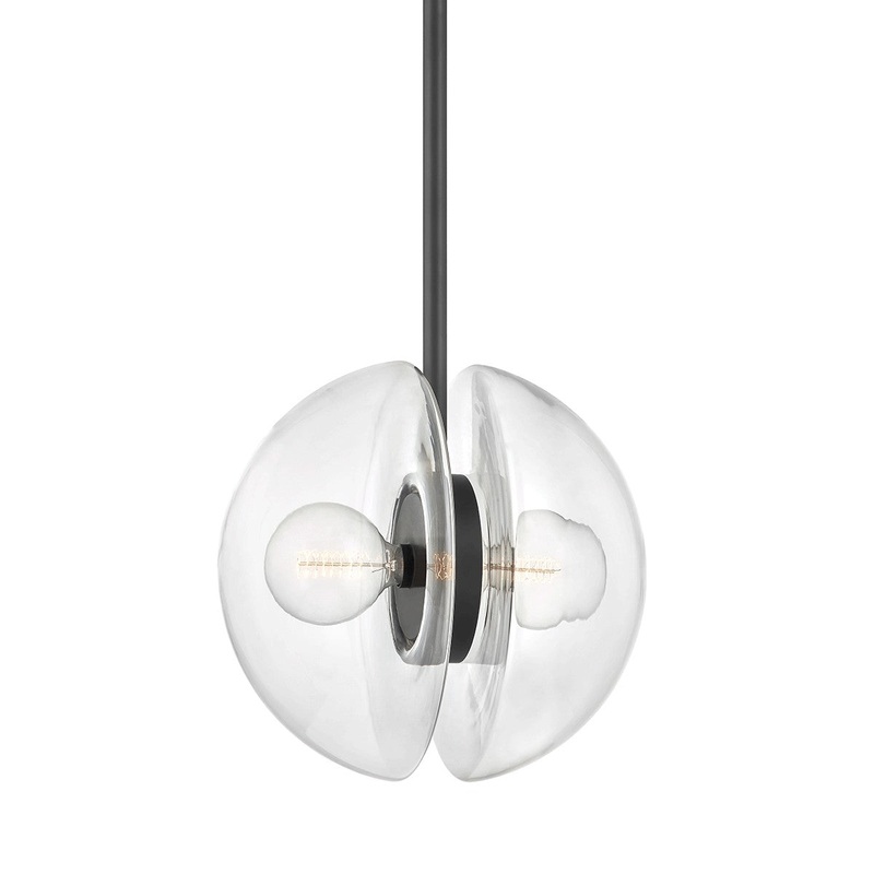 Hudson Valley 9417-BBR Kert Two Light Pendant, Black Brass
