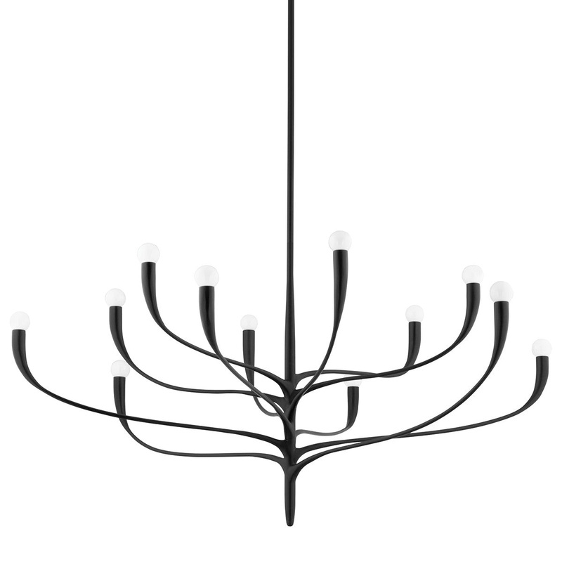Hudson Valley 9612-AI Labra 12 Light Chandelier, Aged Iron