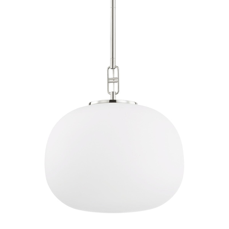 Hudson Valley 9721-PN Ingels One Light Pendant, Polished Nickel