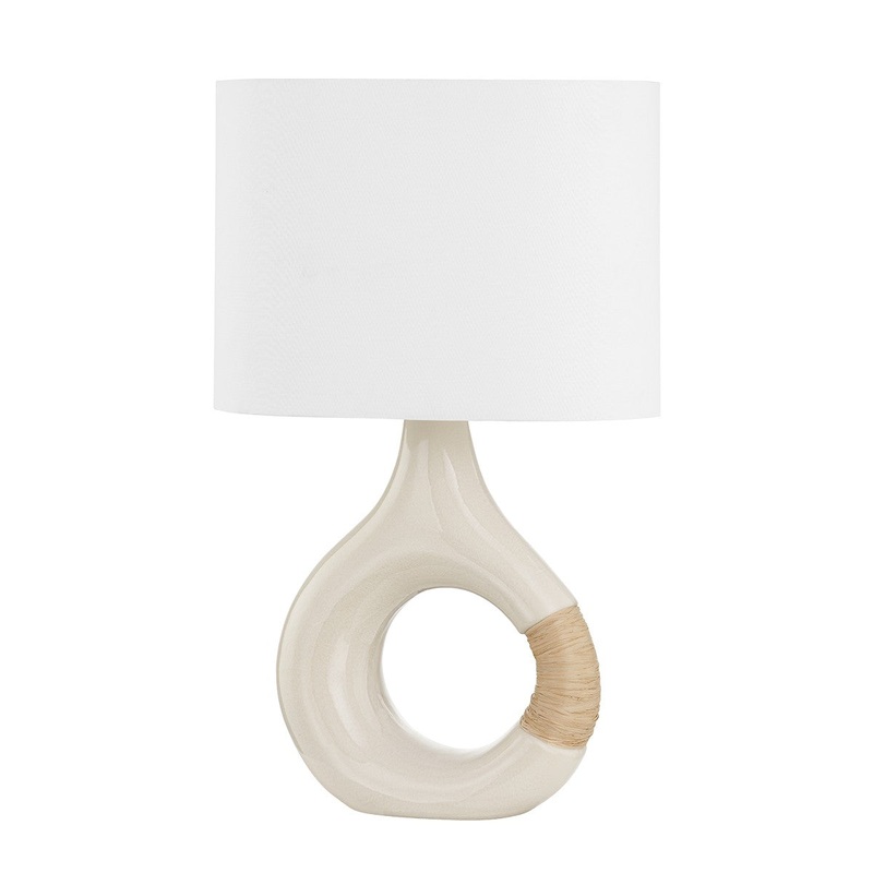 Hudson Valley BKO1100-AGB/CIC Mindy One Light Table Lamp, Aged Brass