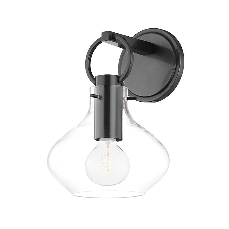 Hudson Valley BKO251-OB Lina One Light Wall Sconce, Old Bronze (Discontinued)