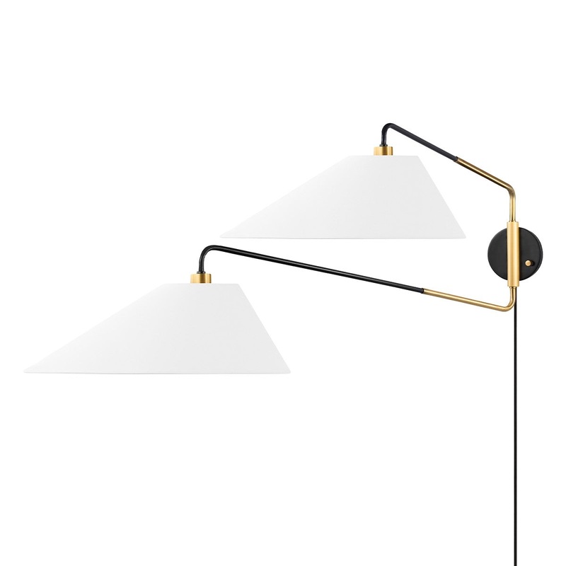 Hudson Valley KBS1751102-AOB Duo Two Light Wall Sconce, Aged Old Bronze