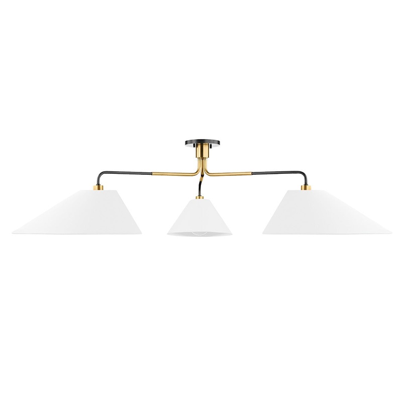 Hudson Valley KBS1751803-AOB Duo Three Light Chandelier, Aged Old Bronze