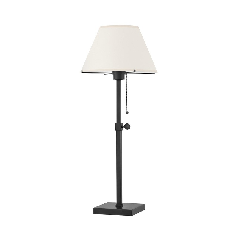 Hudson Valley MDSL132-OB Leeds One Light Table Lamp, Old Bronze (Discontinued)