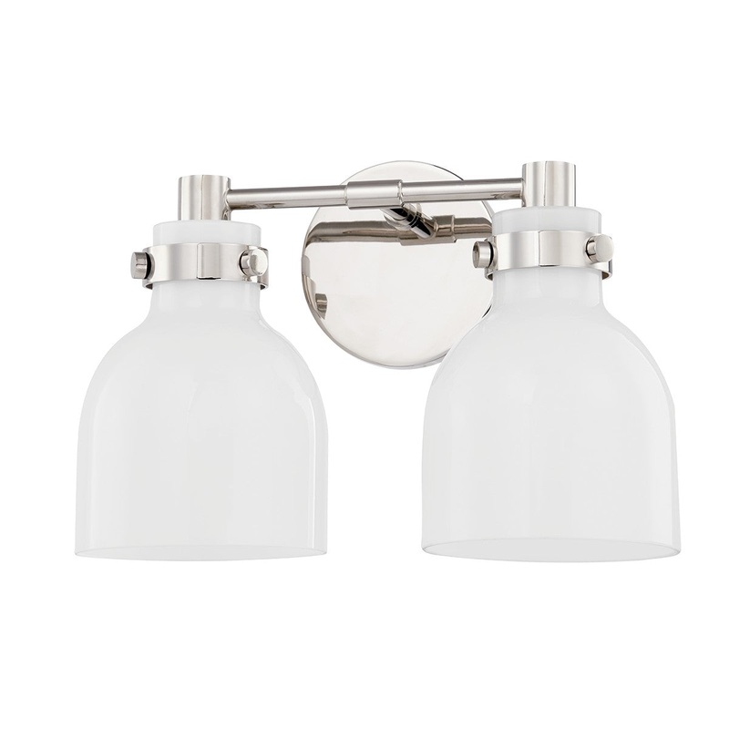 Mitzi H649302-PN Elli Two Light Bath Sconce, Polished Nickel
