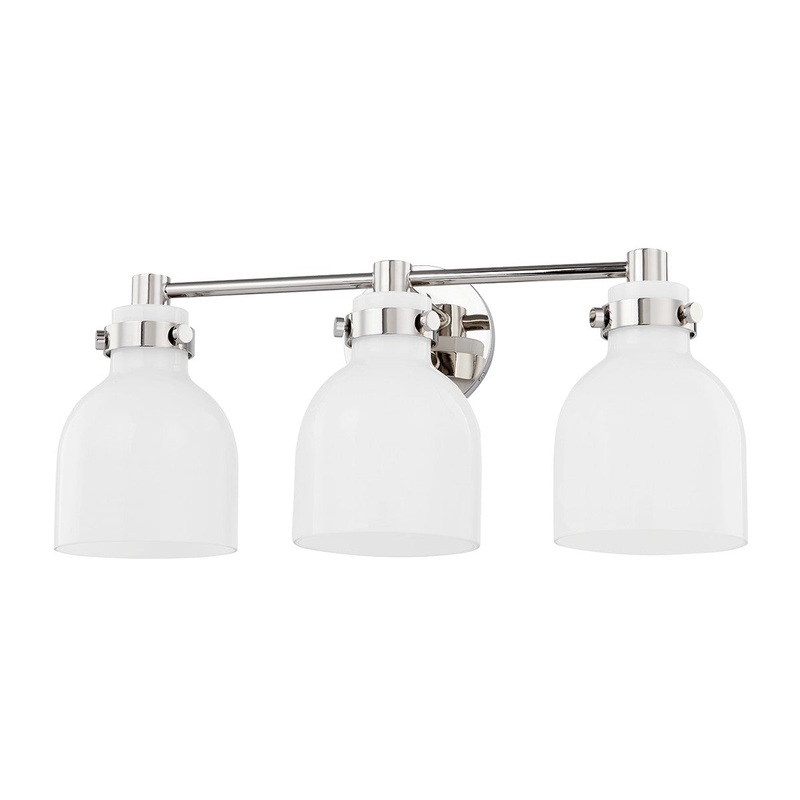 Mitzi H649303-PN Elli Three Light Bath Vanity, Polished Nickel