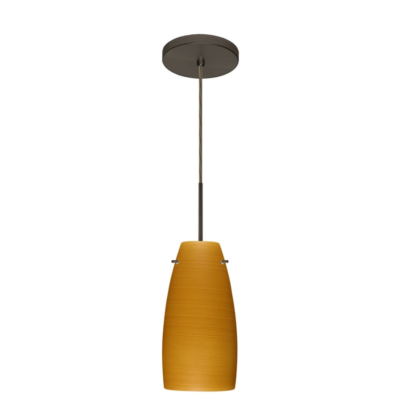 Besa 1JT-1512OK-BR Tao One Light Pendant Bronze