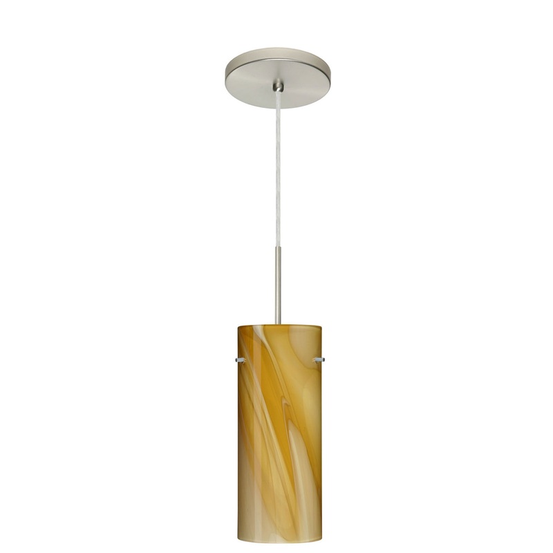 Besa 1JT-4123HN-SN Stilo One Light Pendant Satin Nickel (Discontinued)