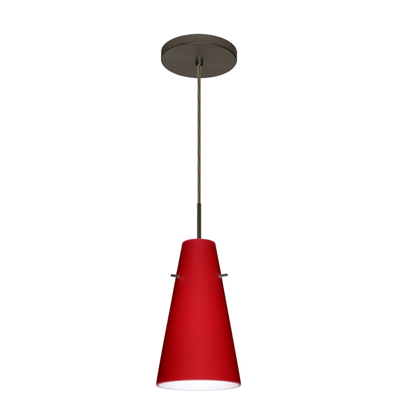 Besa 1JT-4124RM-LED-BR Cierro One Light Pendant Bronze