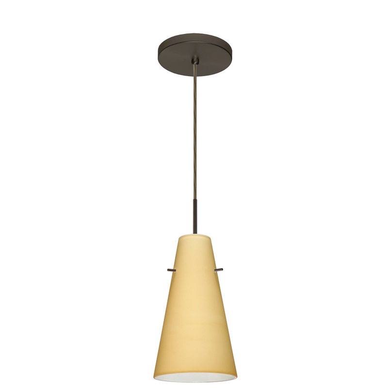 Besa 1JT-4124VM-LED-BR Cierro One Light Pendant Bronze