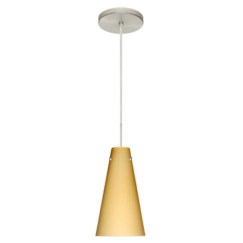 Besa 1JT-4124VM-SN Cierro One Light Pendant Satin Nickel