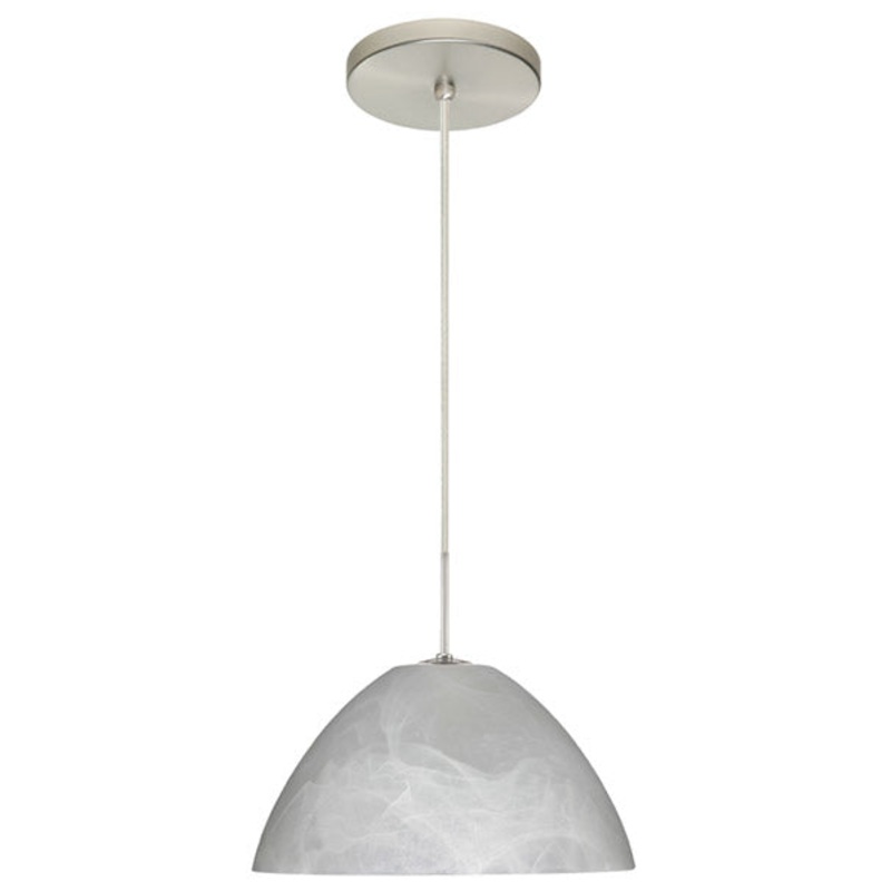 Besa 1JT-420152-SN Tessa One Light Pendant Satin Nickel