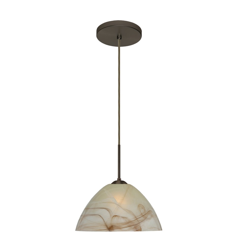 Besa 1JT-420183-LED-BR Tessa One Light Pendant Bronze