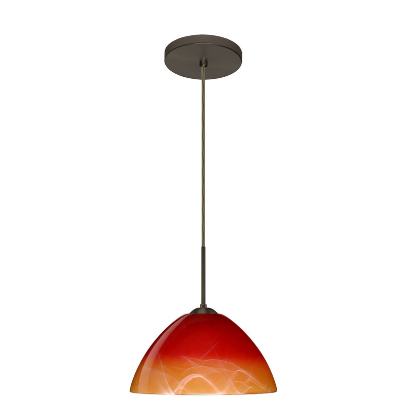 Besa 1JT-4201SL-BR Tessa One Light Pendant Bronze