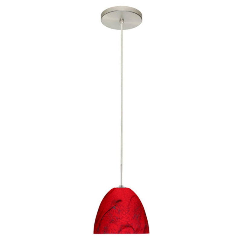 Besa 1JT-4470MA-SN Vila One Light Pendant Satin Nickel