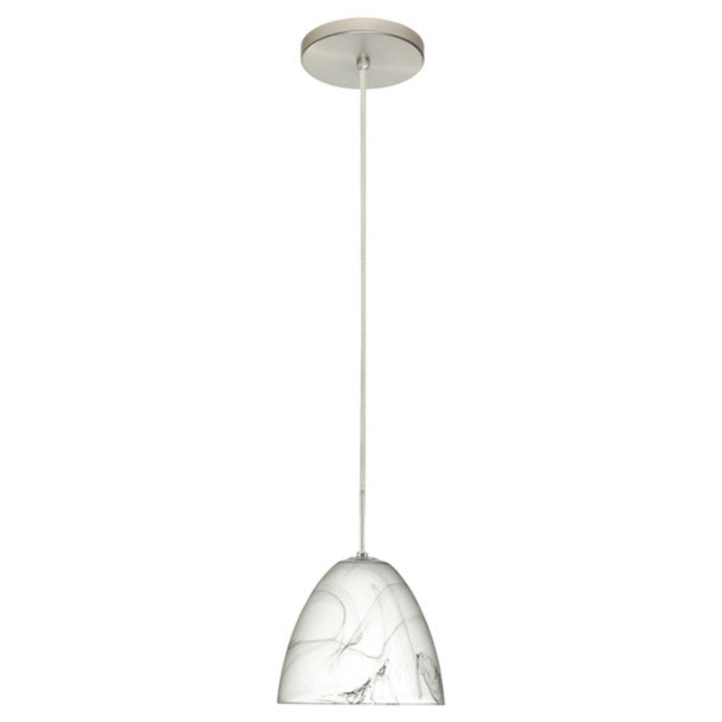 Besa 1JT-4470MG-SN Vila One Light Pendant Satin Nickel