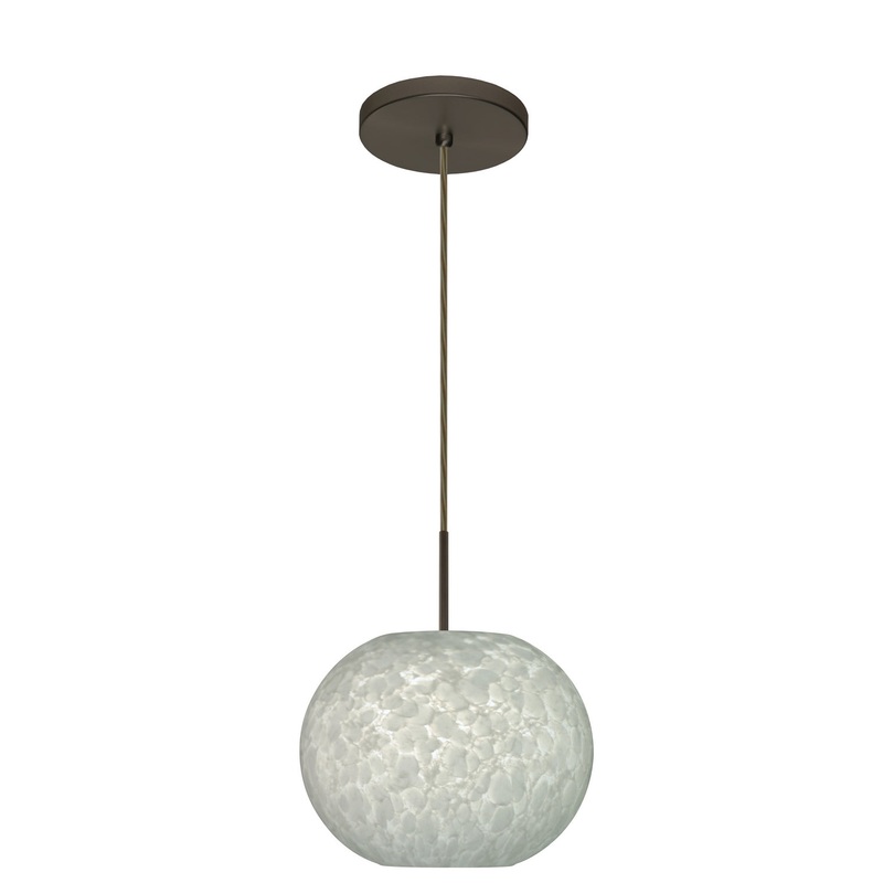 Besa 1JT-477619-LED-BR Luna One Light Pendant Bronze