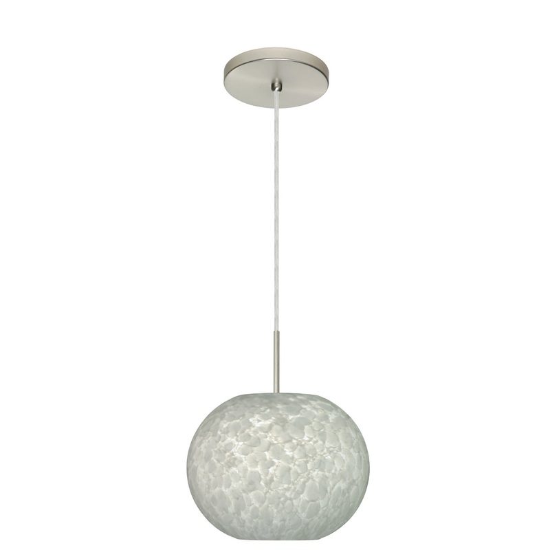 Besa 1JT-477619-LED-SN Luna One Light Pendant Satin Nickel