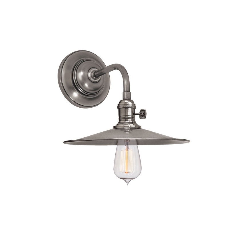 Hudson Valley 8000-HN-MS1 Heirloom One Light Wall Sconce, Historic Nickel (Discontinued)
