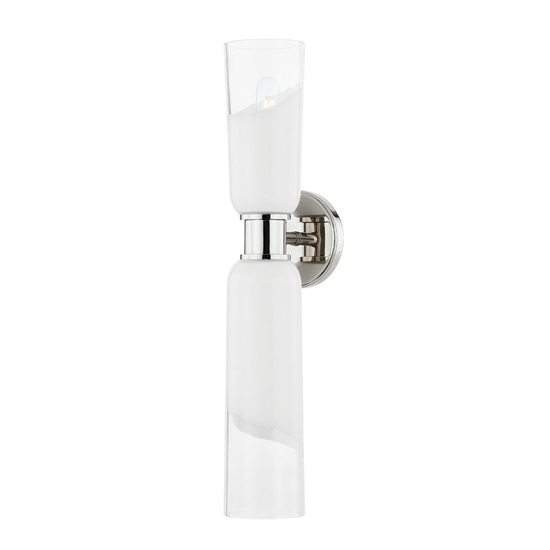 Hudson Valley 9602-PN Wasson Two Light Wall Sconce, Polished Nickel