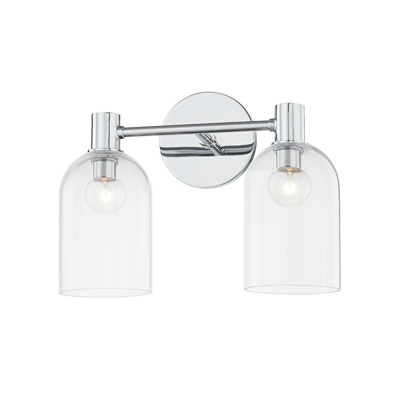 Mitzi H678302-PC Paisley Two Light Bath Sconce, Polished Chrome