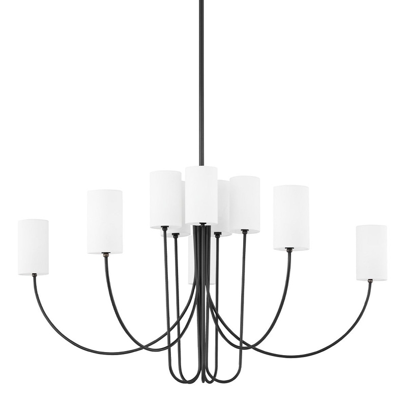 Hudson Valley 6848-OB Harlem Ten Light Chandelier, Old Bronze