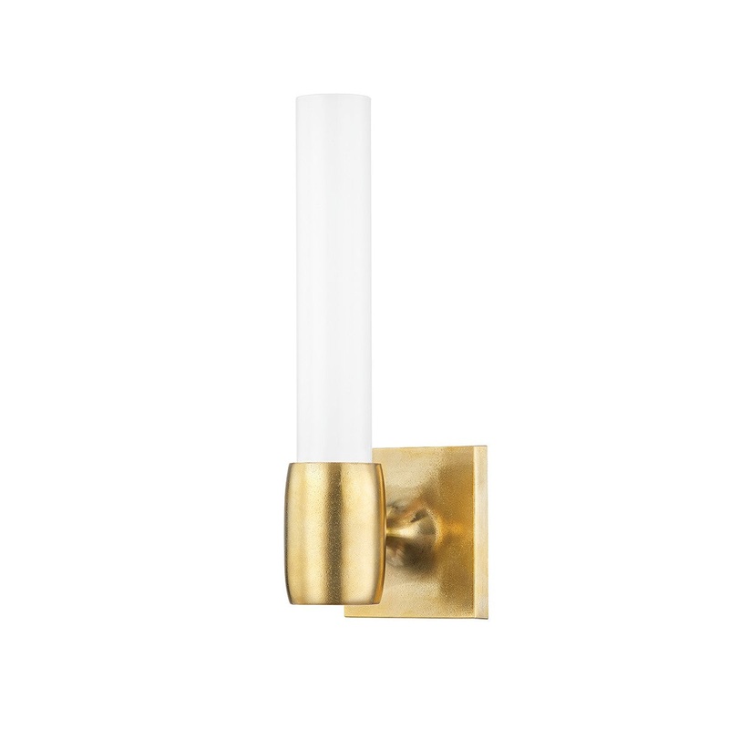 Hudson Valley 7331-AGB Hogan One Light Wall Sconce, Aged Brass (Discontinued)