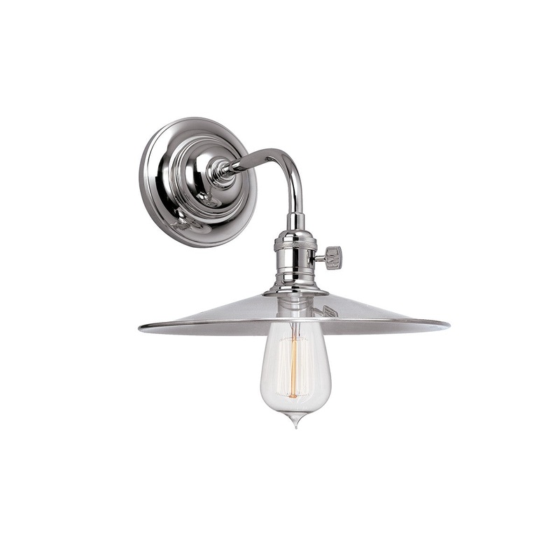 Hudson Valley 8000-PN-MS1 Heirloom One Light Wall Sconce, Polished Nickel (Discontinued)
