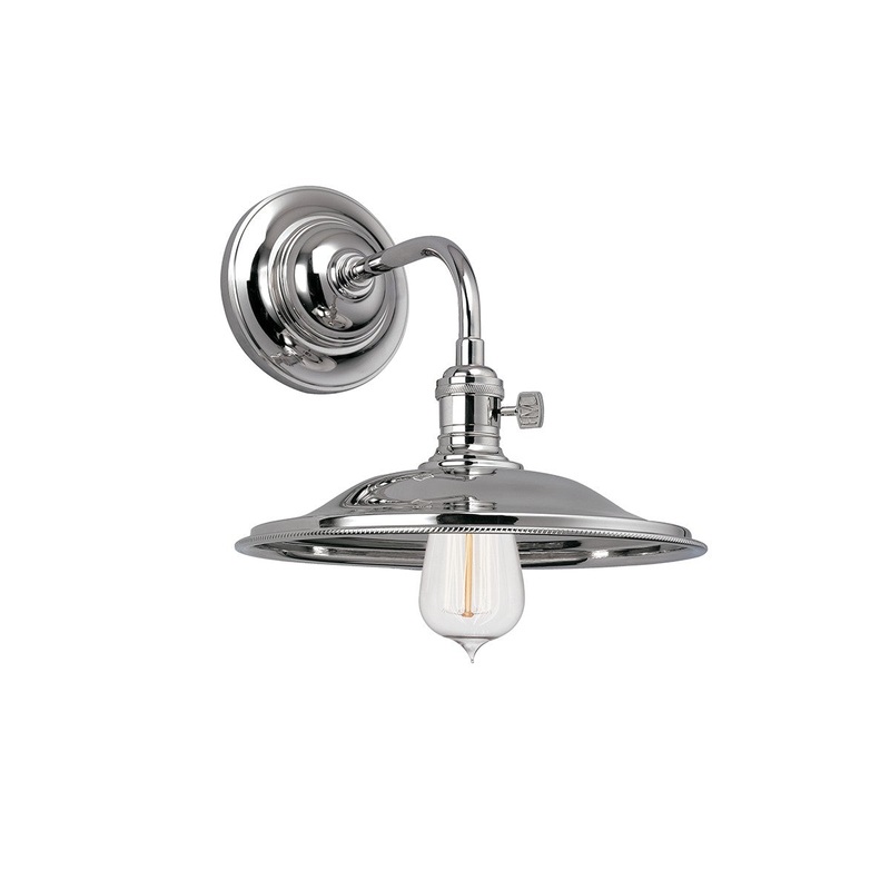 Hudson Valley 8000-PN-MS2 Heirloom One Light Wall Sconce, Polished Nickel (Discontinued)