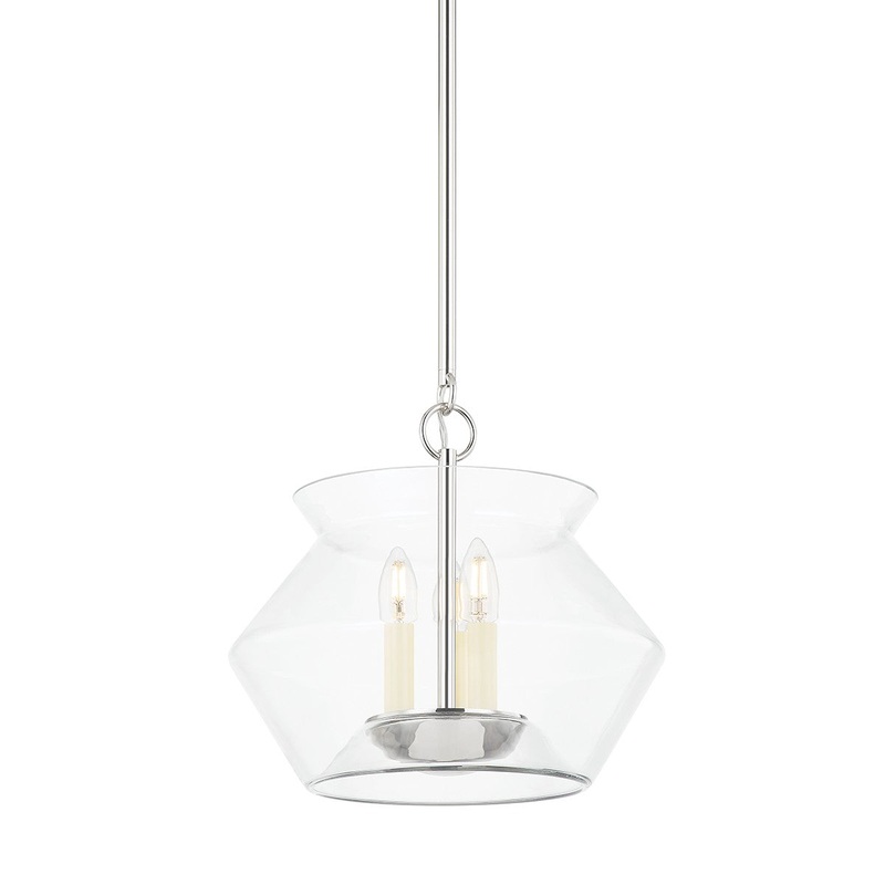 Hudson Valley 8115-PN Edmonton Three Light Lantern, Polished Nickel