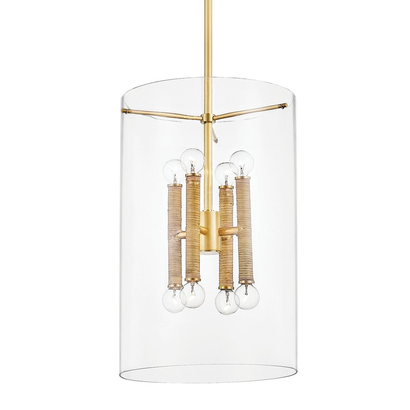 Hudson Valley BKO801-AGB Barlow Eight Light Lantern, Aged Brass