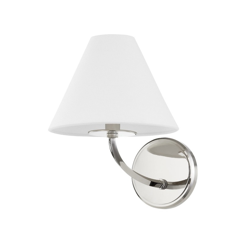 Hudson Valley BKO900-PN Stacey One Light Wall Sconce, Polished Nickel