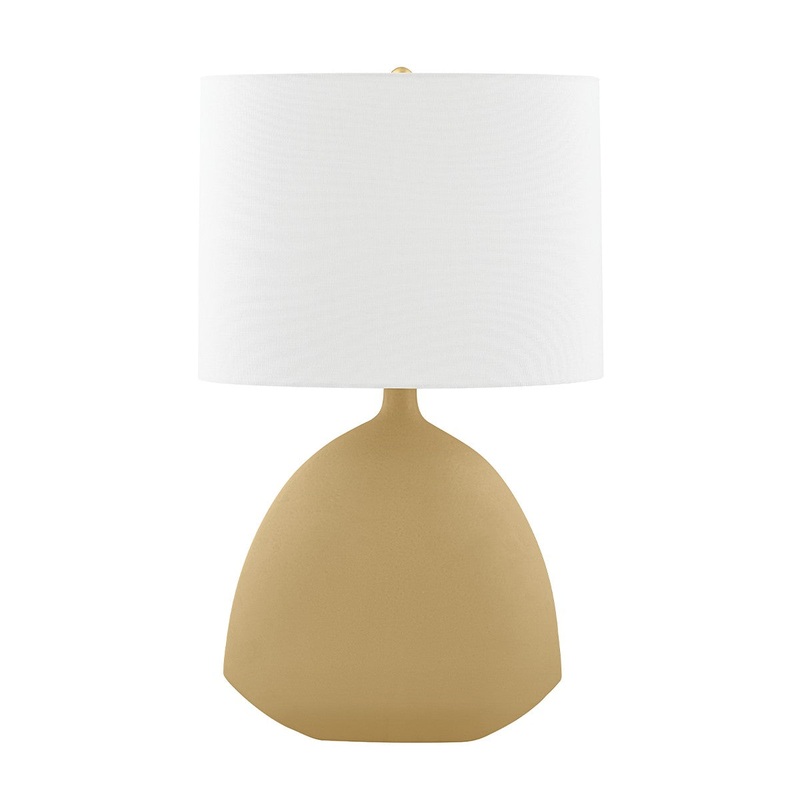 Hudson Valley L1846-AGB/CGO Utica One Light Table Lamp, Aged Brass/Golden Olive Ceramic (Discontinued)