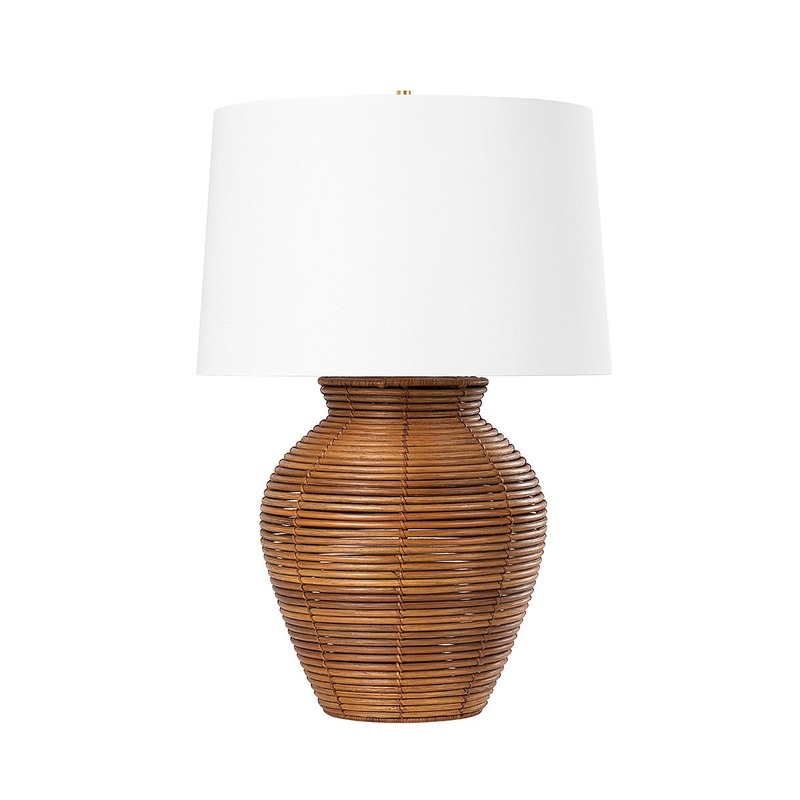 Hudson Valley L1877-VGL Newark One Light Table Lamp, Vintage Gold Leaf