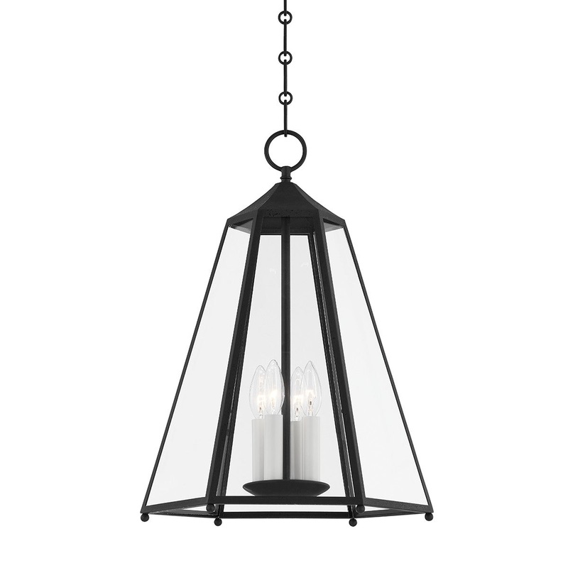 Hudson Valley MDS411-AI Nottingham Four Light Chandelier, Aged Iron (Discontinued)