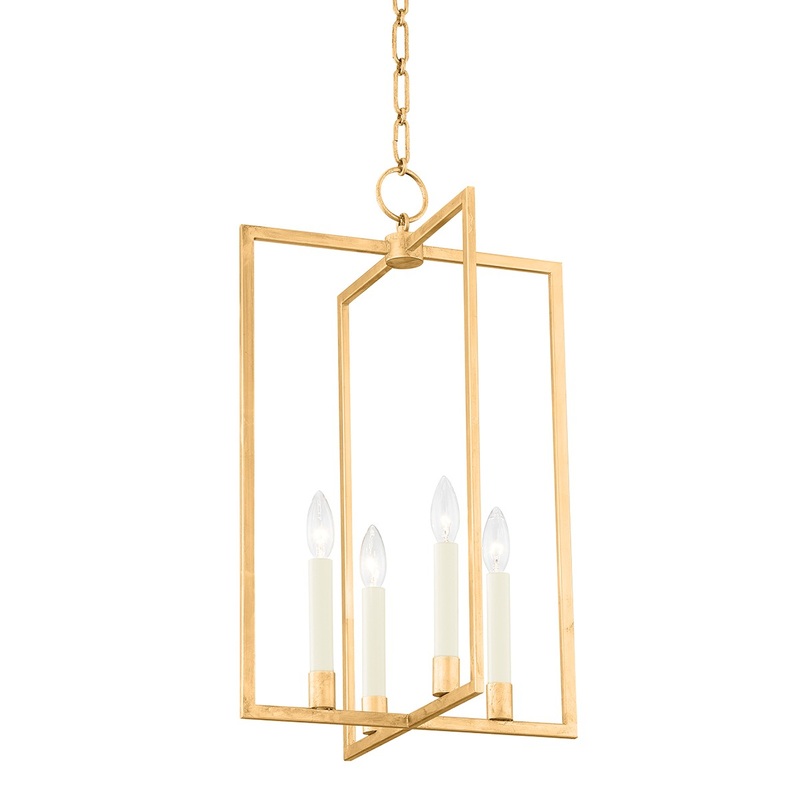 Hudson Valley MDS421-GL Middleborough Four Light Pendant, Gold Leaf