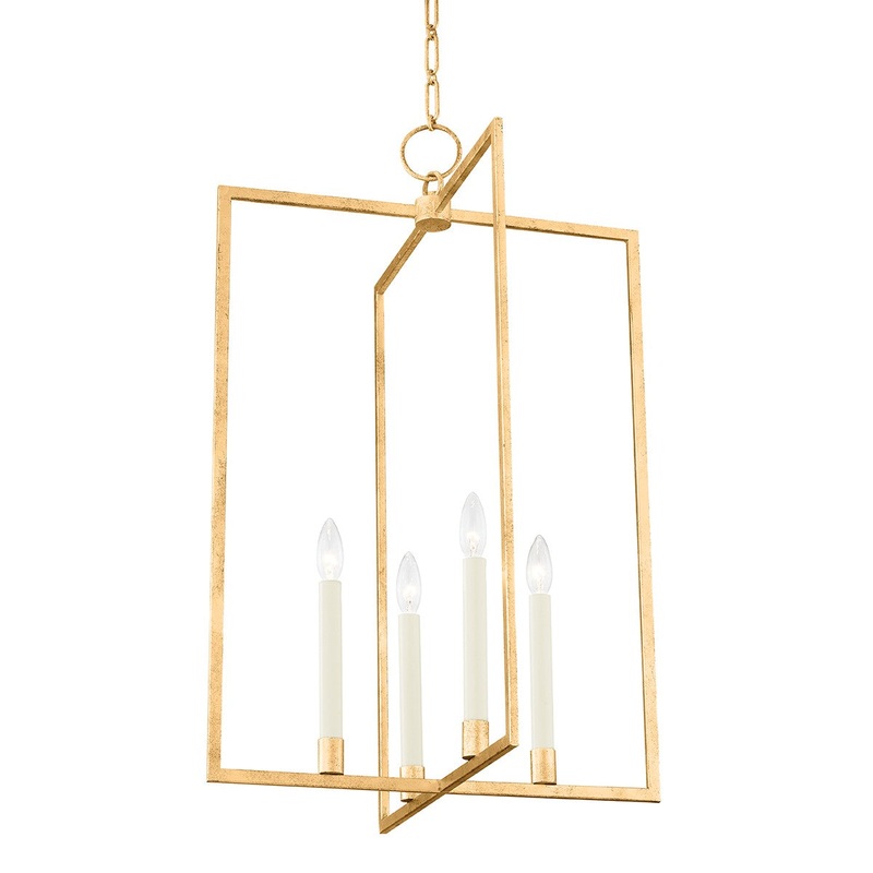 Hudson Valley MDS422-GL Middleborough Four Light Pendant, Gold Leaf