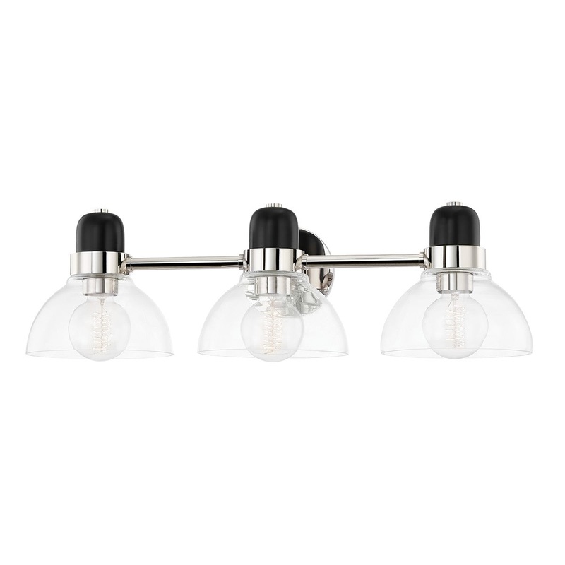 Mitzi H482303-PN Camile Three Light Bath Bracket, Polished Nickel