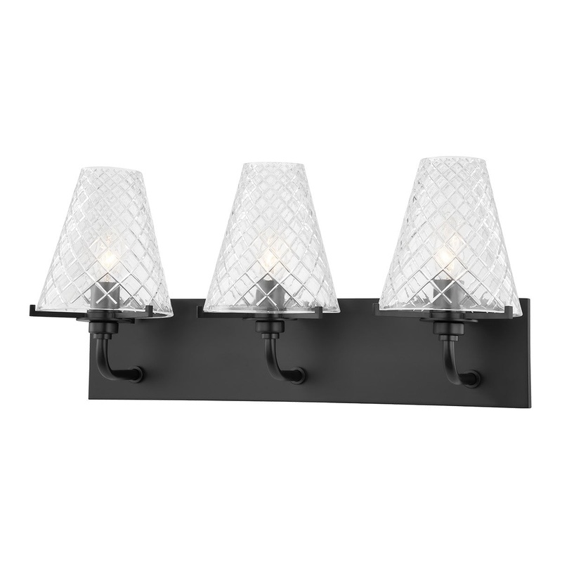 Mitzi H495303-SBK Irene Three Light Bath Bracket, Soft Black