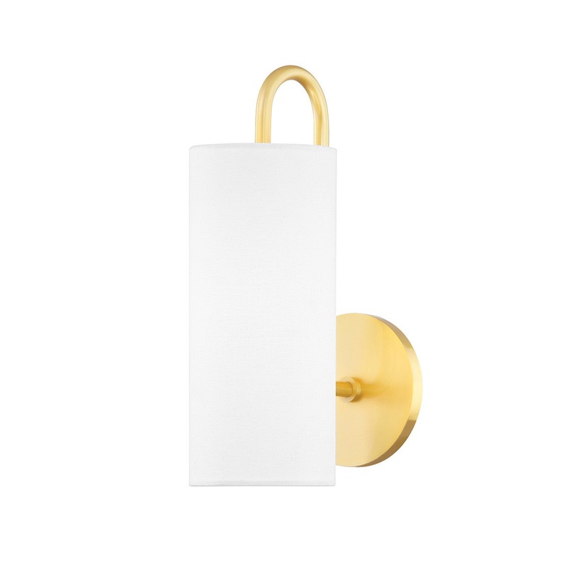 Mitzi H517101-AGB Freda One Light Wall Sconce, Aged Brass