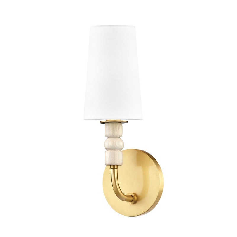 Mitzi H523101-AGB Casey One Light Wall Sconce, Aged Brass