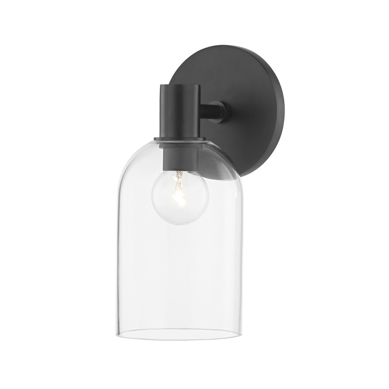 Mitzi H678301-SBK Paisley One Light Bath Sconce, Soft Black