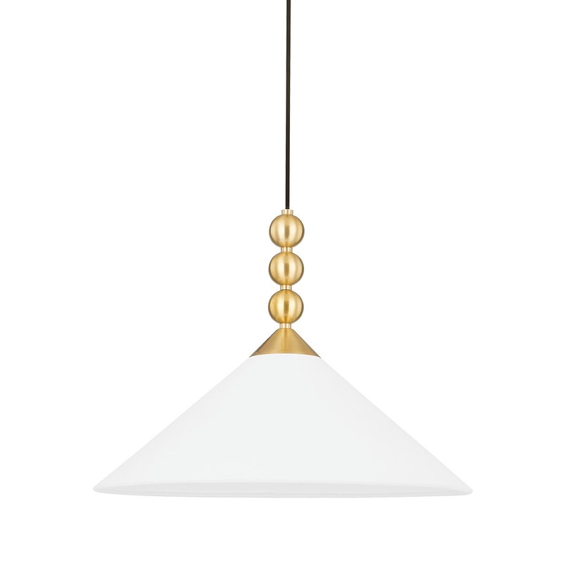 Mitzi H682701-AGB Sang One Light Pendant, Aged Brass