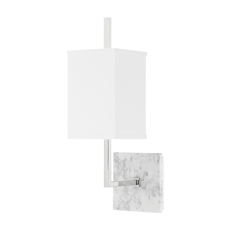 Mitzi H700101-PN Mikaela One Light Wall Sconce, Polished Nickel