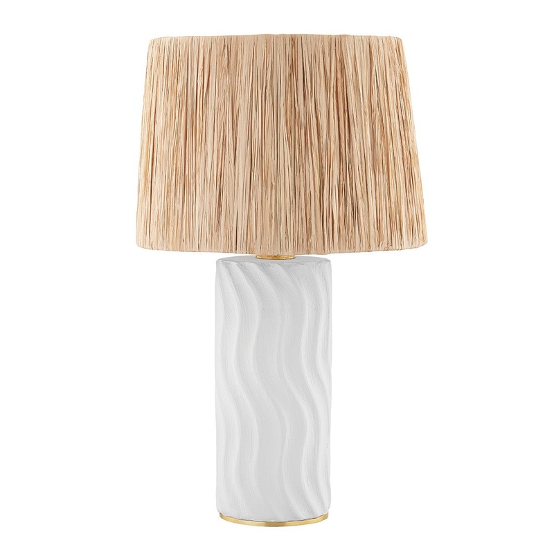 Mitzi HL722201-AGB/CWW Daniella One Light Table Lamp, Aged Brass