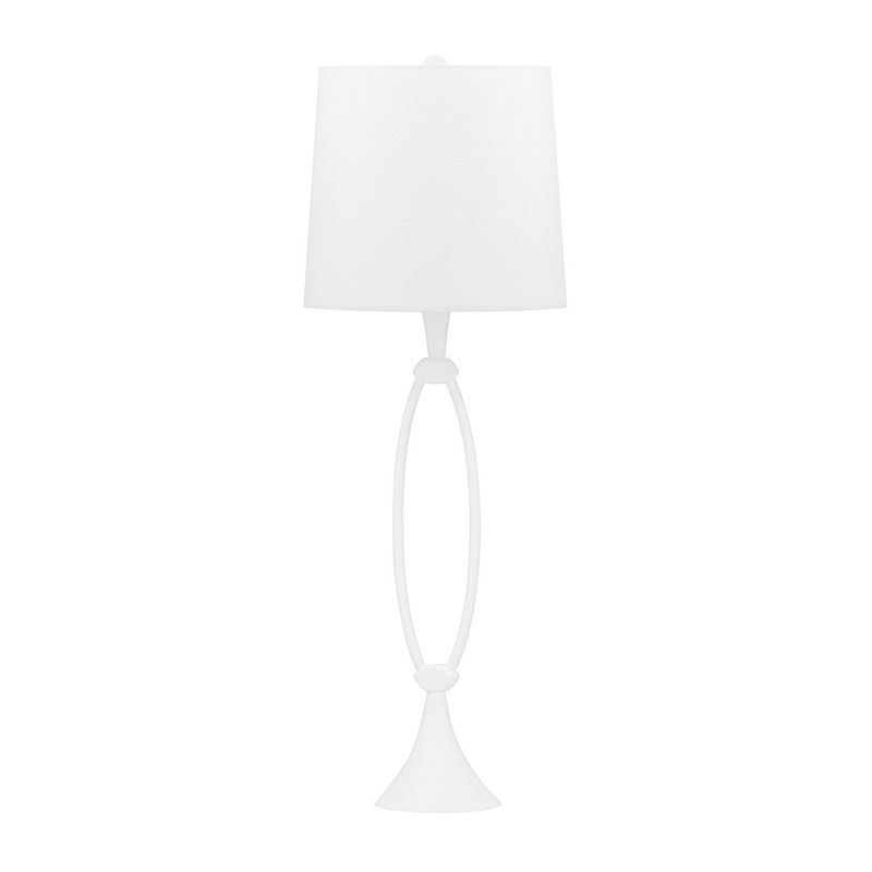 Hudson Valley L1723-WP Conklin One Light Table Lamp, White Plaster (Discontinued)