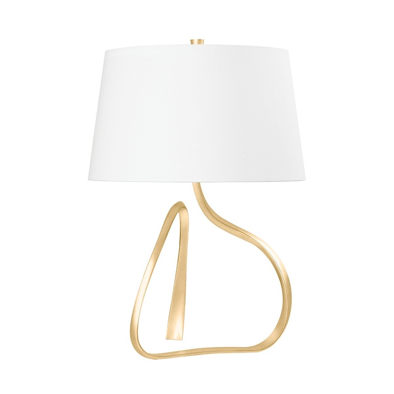 Hudson Valley L2018-VGL Tharold One Light Table Lamp, Vintage Gold Leaf