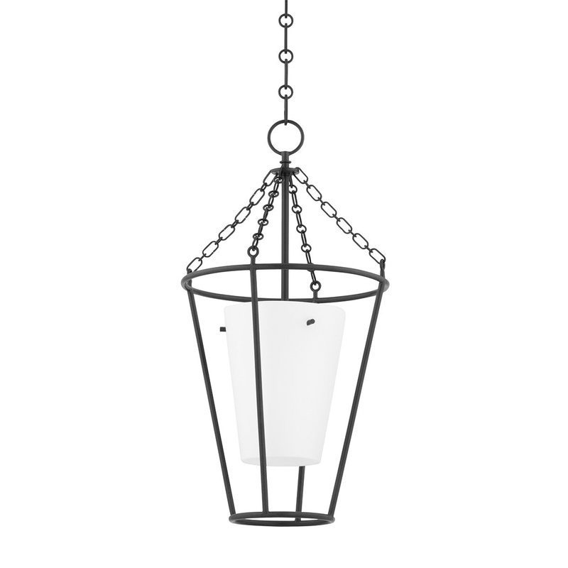 Hudson Valley MDS210-AI Worchester One Light Chandelier, Aged Iron (Discontinued)