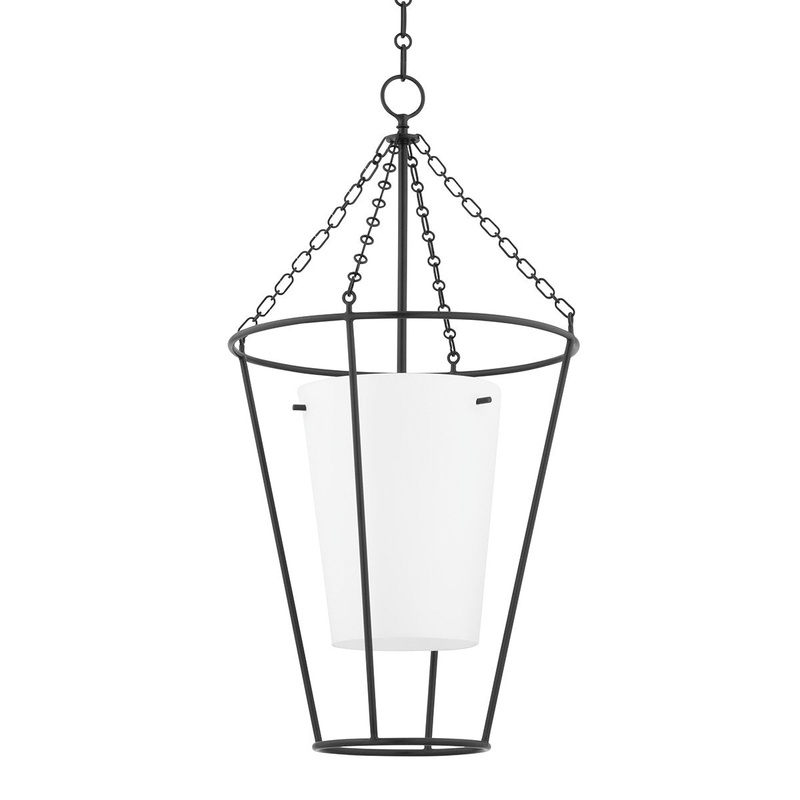Hudson Valley MDS211-AI Worchester One Light Chandelier, Aged Iron (Discontinued)