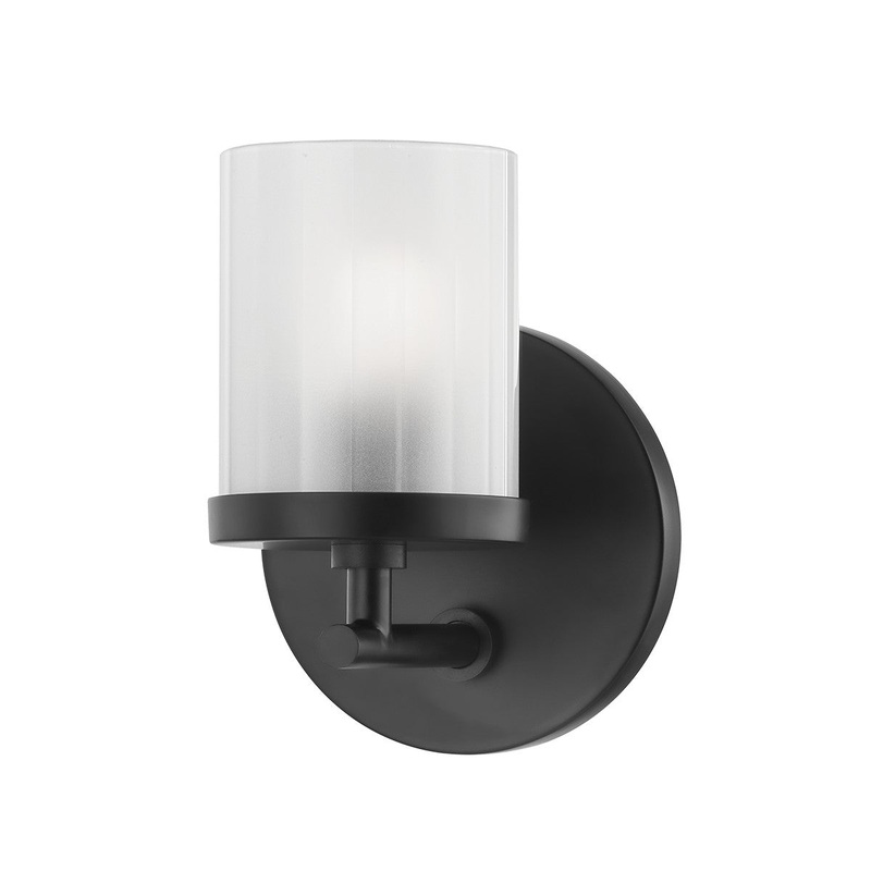 Mitzi H239301-SBK Ryan One Light Bath Bracket, Soft Black